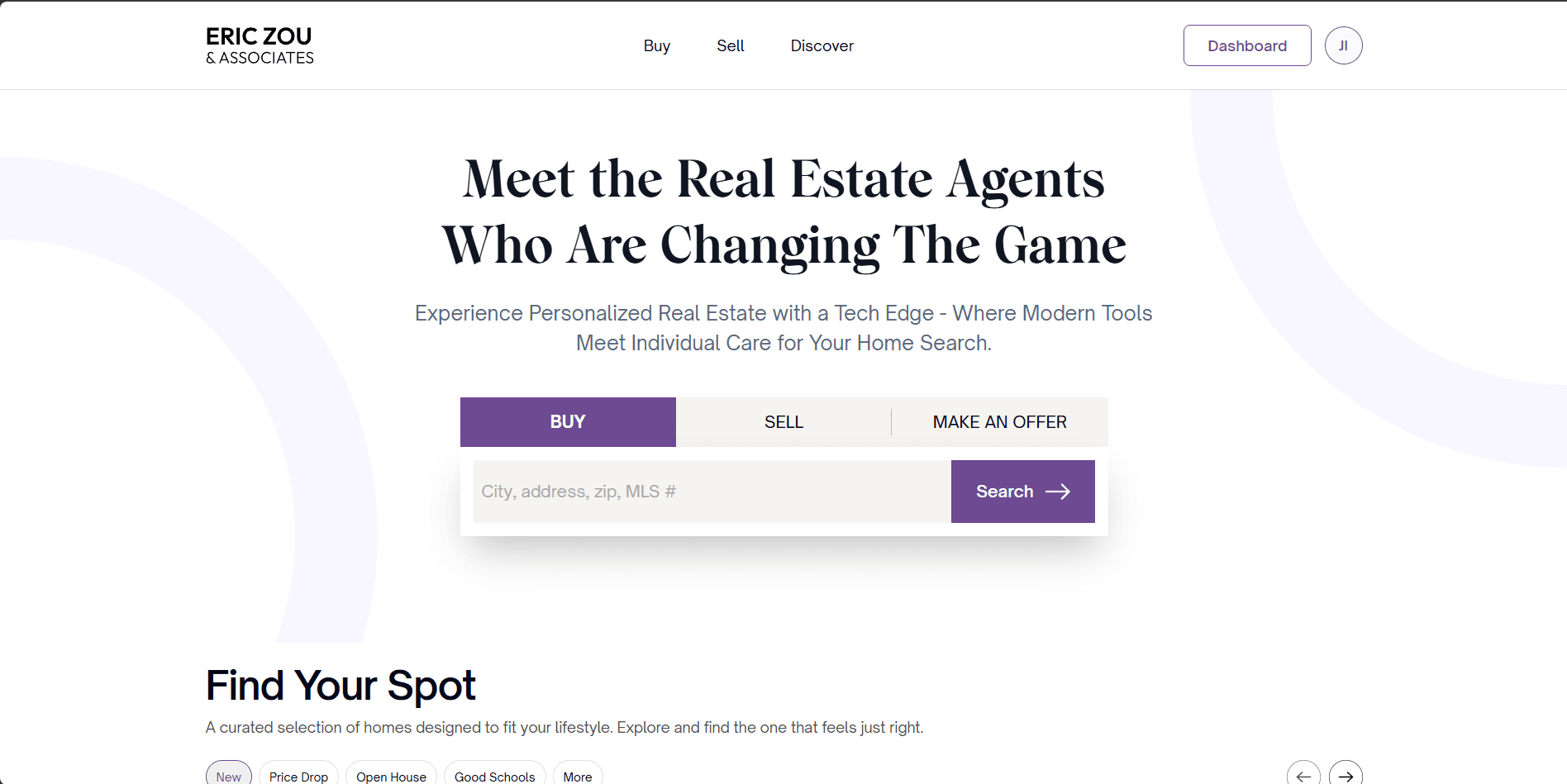 Eric Zou & Associates website screenshot